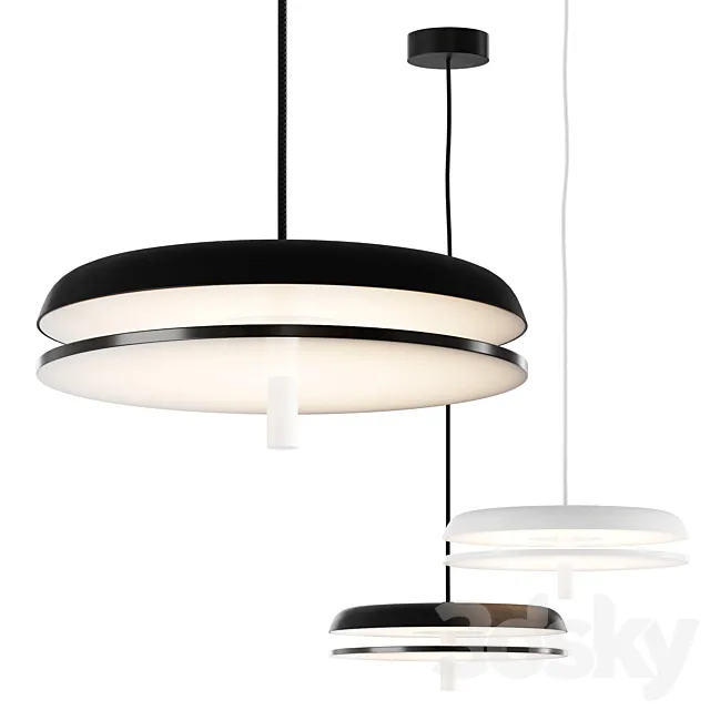 Landing S3 Suspension Lamp 3D Model Landing S3 Suspension Lamp 3D Model
