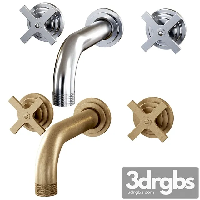 Landmark Industrial Wall Mounted Mixer V7k17 3xf Cp by Samuel Heath Wall Mixer 3D Model Download