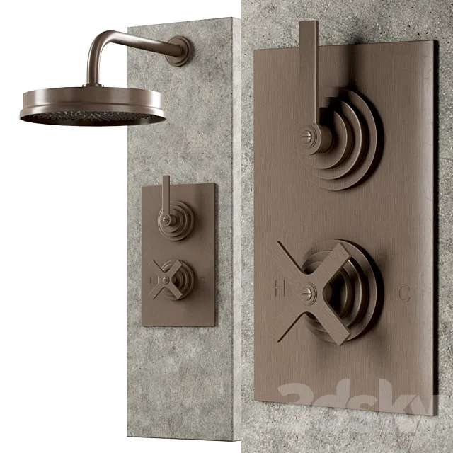 Landmark pure urban shower by Samuel Heath _ Shower faucet 3D Model
