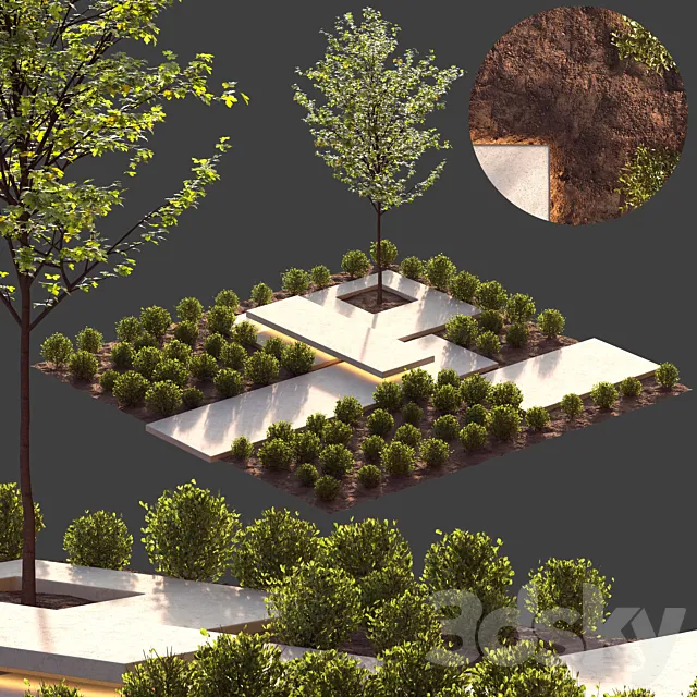 landscape design 3D Model