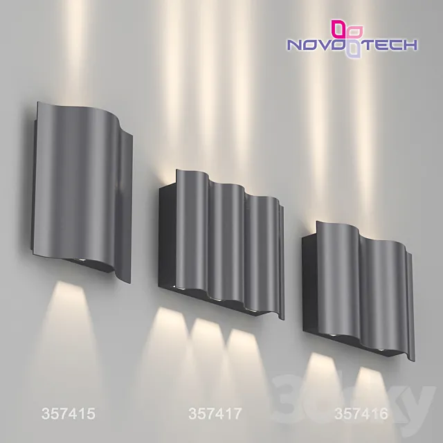 Landscaped LED Wall Lights 357415. 357416. 357417 KAIMAS 3DModel