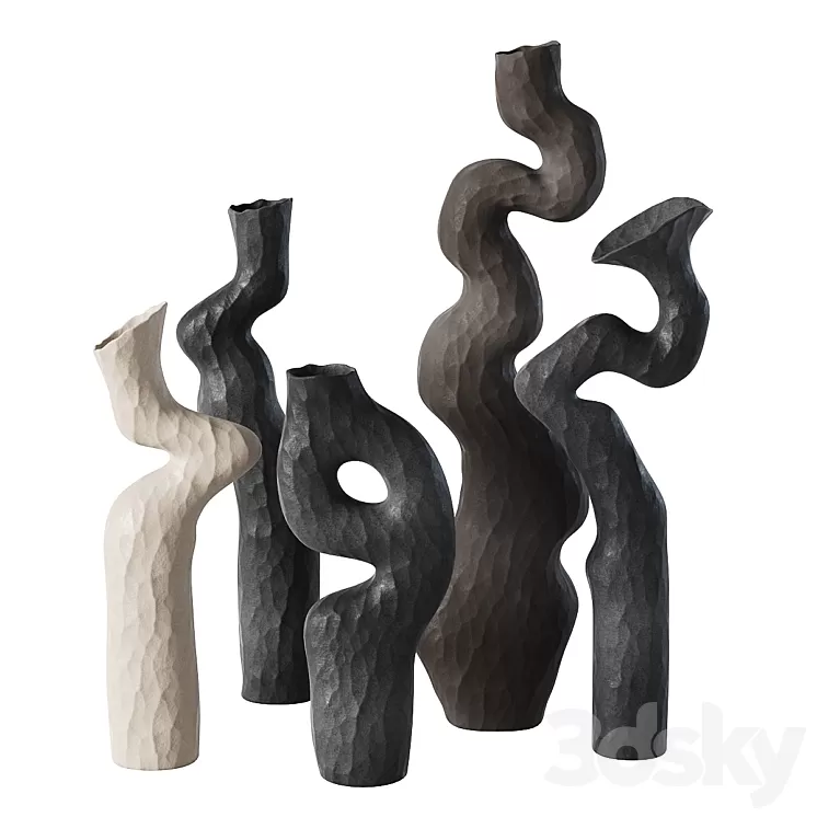 Landscaping Human Form Vases 3D Model