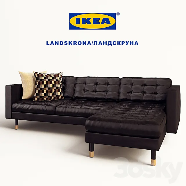 LANDSKRONA _ Landskrona Sofa 3 Seater Sofa 3-seater corner 3D Model LANDSKRONA _ Landskrona Sofa 3 Seater Sofa 3-seater corner 3D Model