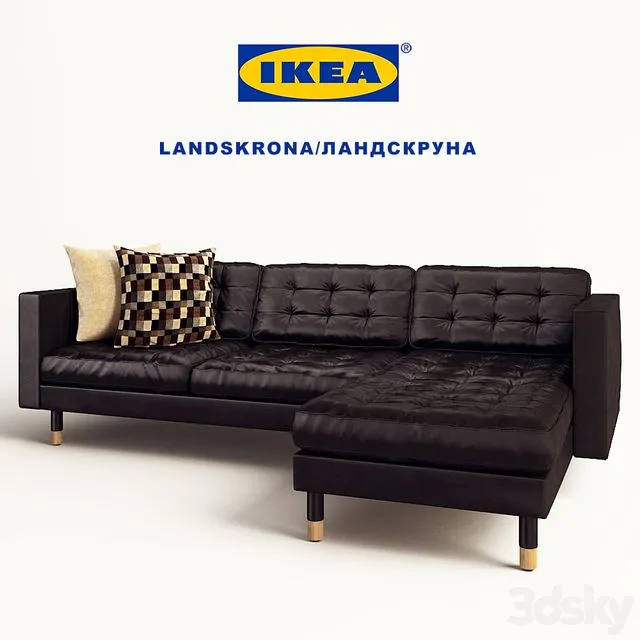 Landskrona Sofa 3 Seater Sofa 3-seater corner 3D Model Landskrona Sofa 3 Seater Sofa 3-seater corner 3D Model