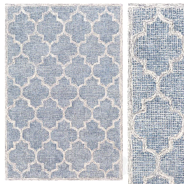 Langdon Handmade Trellis Area Rug 3DModel Langdon Handmade Trellis Area Rug 3DModel
