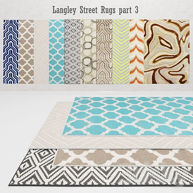 Langley Street Rugs part 3 3D Model Langley Street Rugs part 3 3D Model