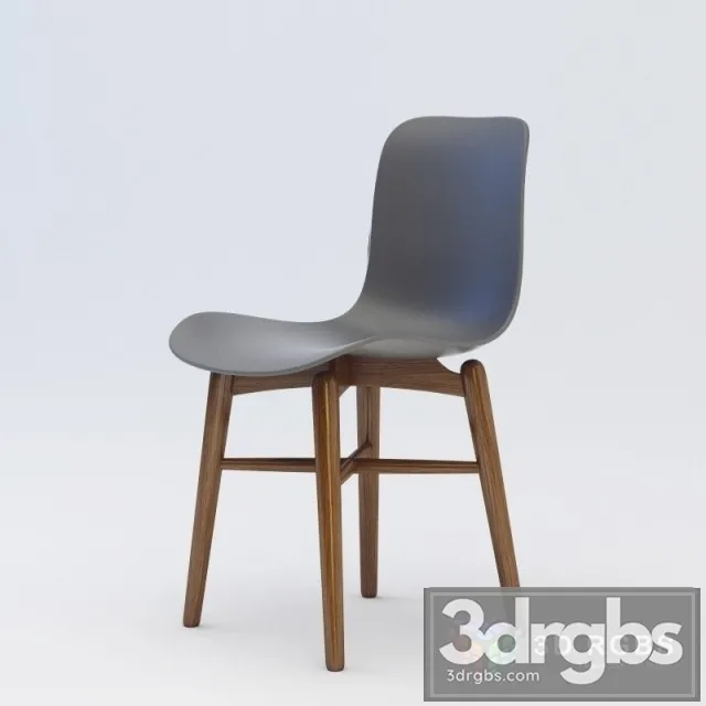 Langue Dining Chair Wood 3D Model Download Langue Dining Chair Wood 3D Model Download