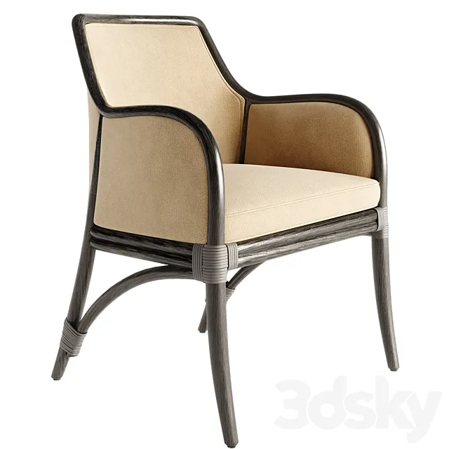 Lantana Armchair by McGuire Originals 3D Model Lantana Armchair by McGuire Originals 3D Model
