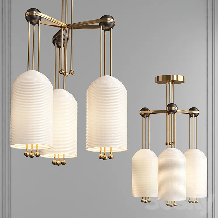 LANTERN 3 PENDANT 3D Model Free Download