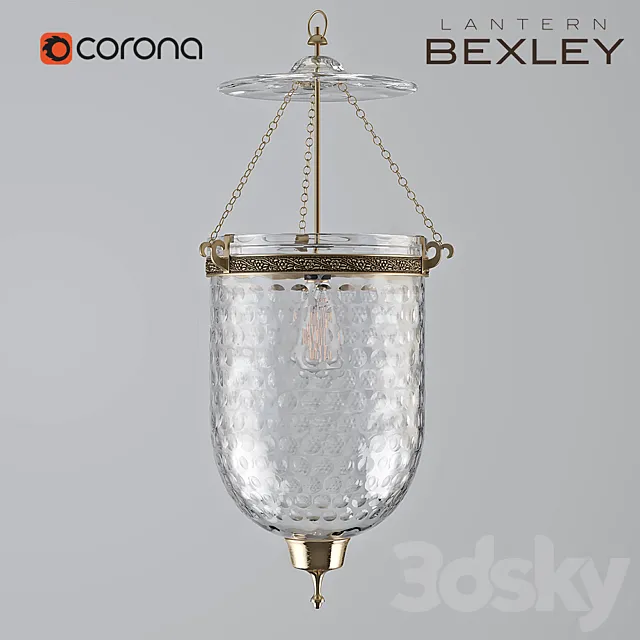 Lantern Bexley Glass L 3DModel Lantern Bexley Glass L 3DModel
