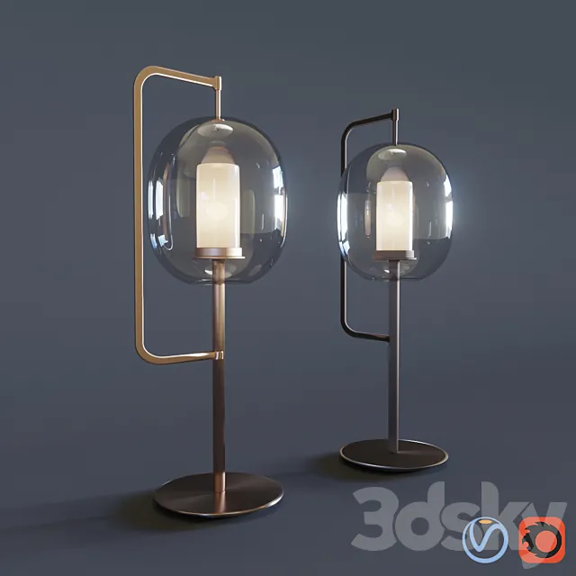Lantern Light Table Lamp Neri & Hu 2017 ClassiCon 3D Model