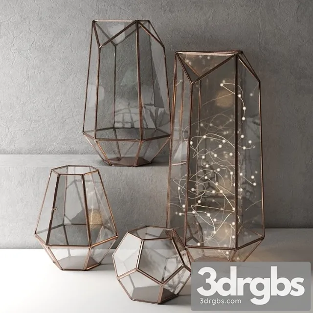 Lanterns metalwork hurricane 3D Model Download