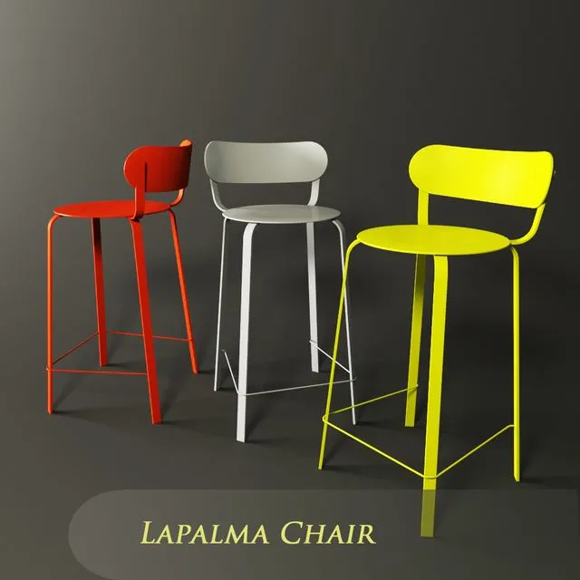 LaPalma Bar Chair 3D Model