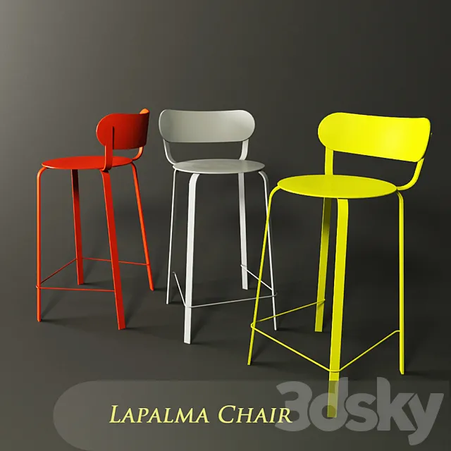 LaPalma Bar Chair 3DModel LaPalma Bar Chair 3DModel