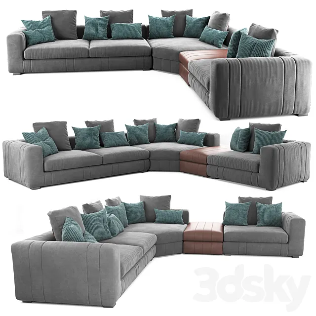 Lapo Moduler Sofa Fabric Vol-3 3DModel Lapo Moduler Sofa Fabric Vol-3 3DModel