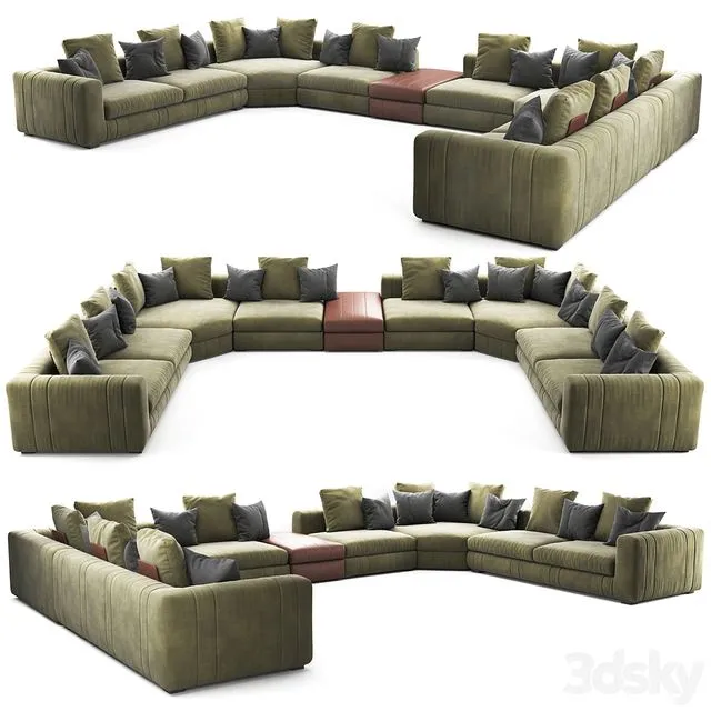 Lapo Moduler Sofa V0l-2 3D Model Lapo Moduler Sofa V0l-2 3D Model