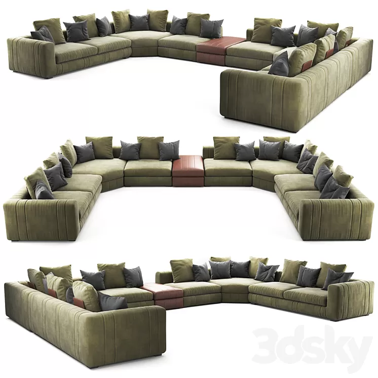 Lapo Moduler Sofa V0l-2 3D Model Lapo Moduler Sofa V0l-2 3D Model