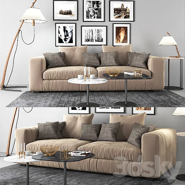 Lapo Sofa 3D Model Lapo Sofa 3D Model