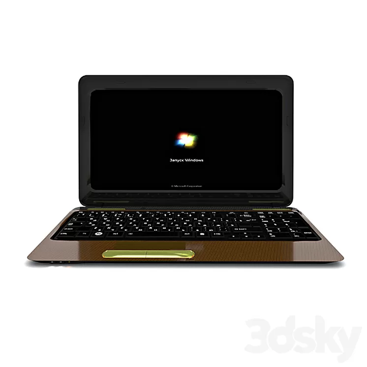 Laptop Toshiba Satellite l655-1d7 3D Model