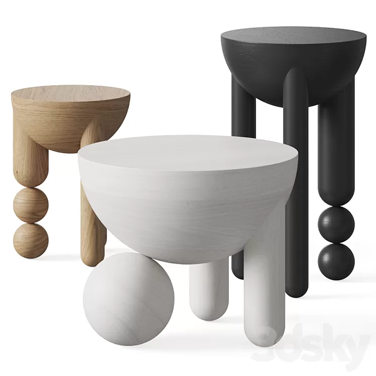 Lara Bohinc Profiterole Coffee and Side Tables 3D Model Free Download Lara Bohinc Profiterole Coffee and Side Tables 3D Model Free Download