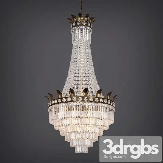 Large Antique Chandelier 3D Model Download