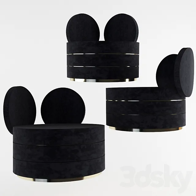 Large armchair for a boy 3DModel