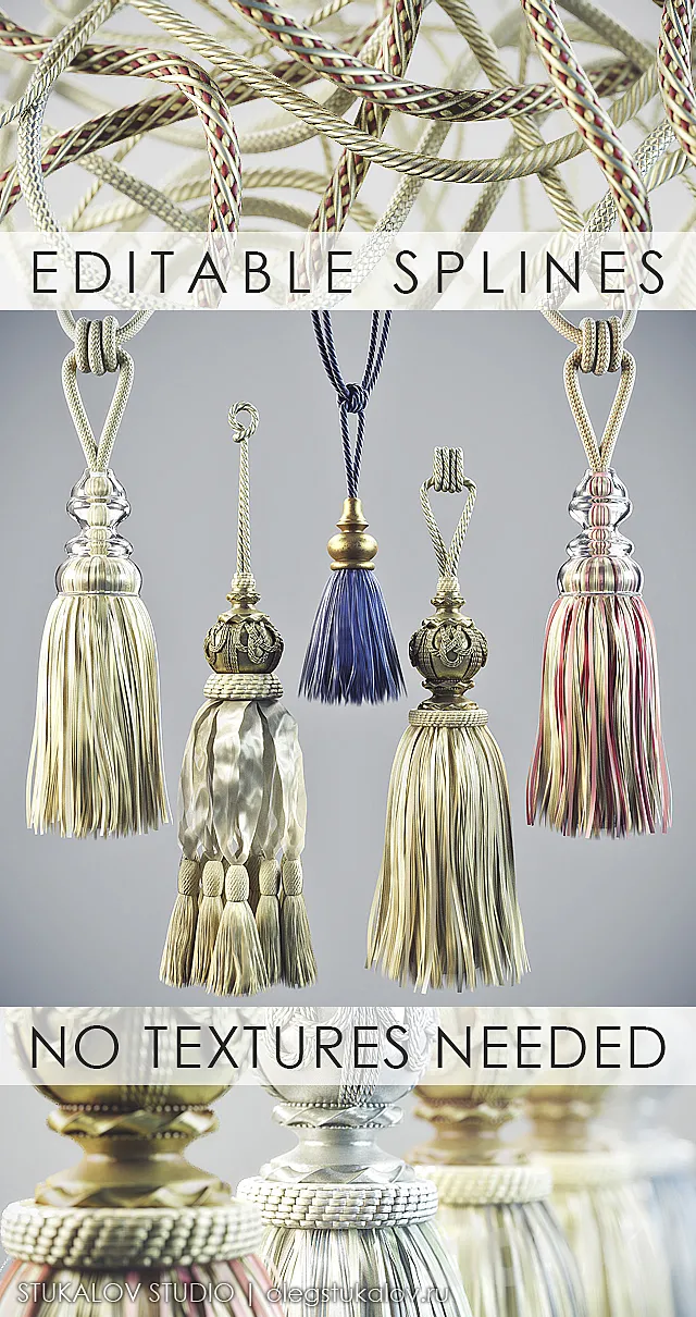 Large Brush Set. Part II 3DModel Large Brush Set. Part II 3DModel