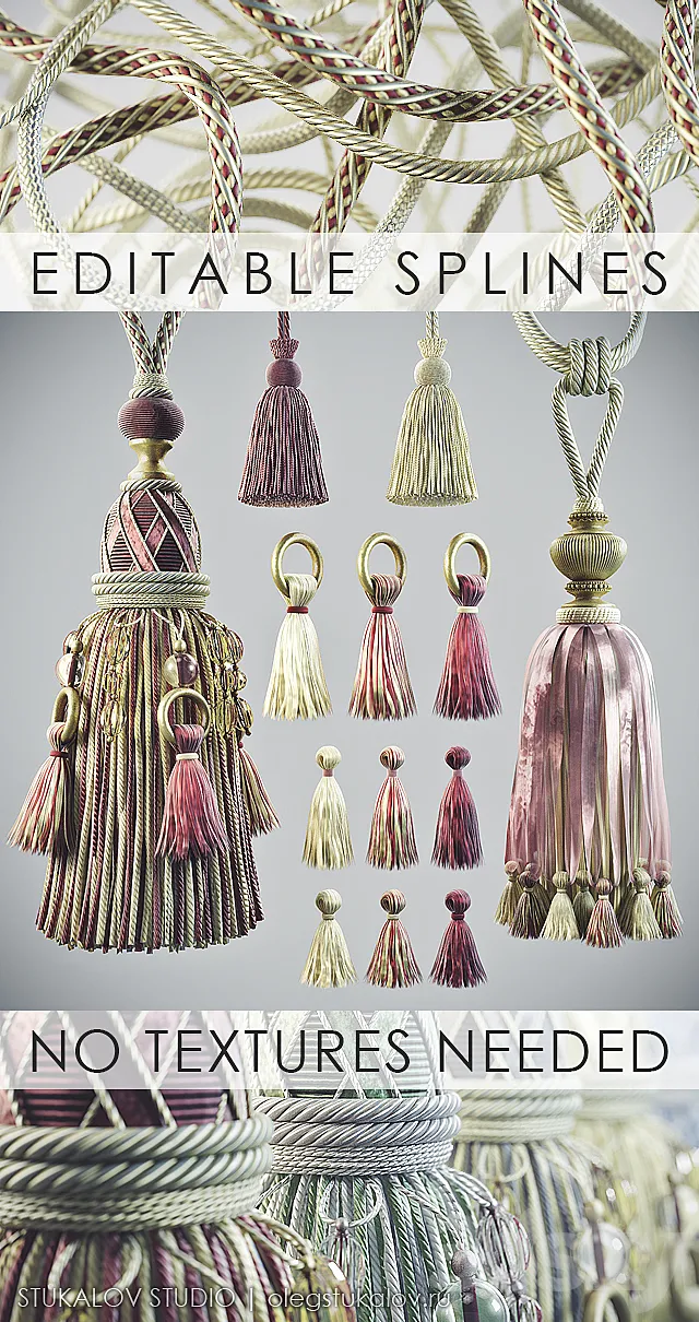 Large brush set. Part III 3DModel Large brush set. Part III 3DModel