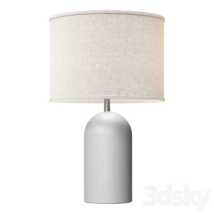 Large Concrete Table Lamp 3D Model Free Download