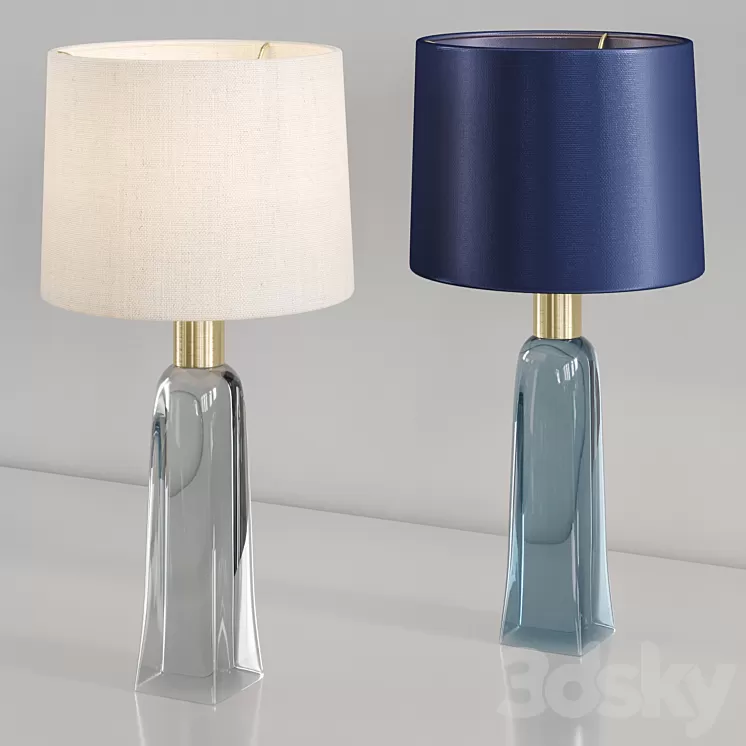 Large Fitzgerald lamp Porta Romana 3D Model Large Fitzgerald lamp Porta Romana 3D Model