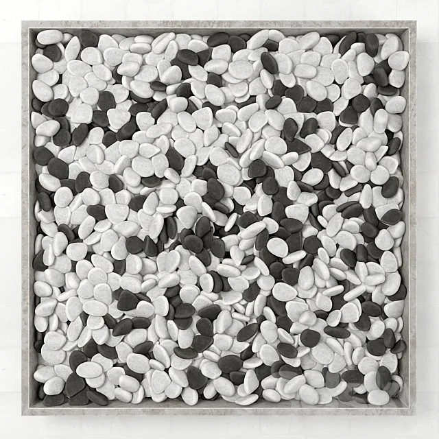 Large form with pebbles _ Big form pebble 3DModel Large form with pebbles _ Big form pebble 3DModel