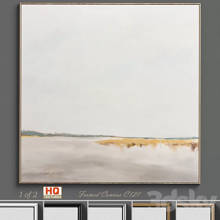 Large Living Room Wall Art C-121 3D Model