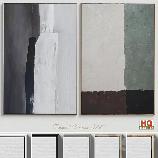 Large Living Room Wall Art C-149 3D Model