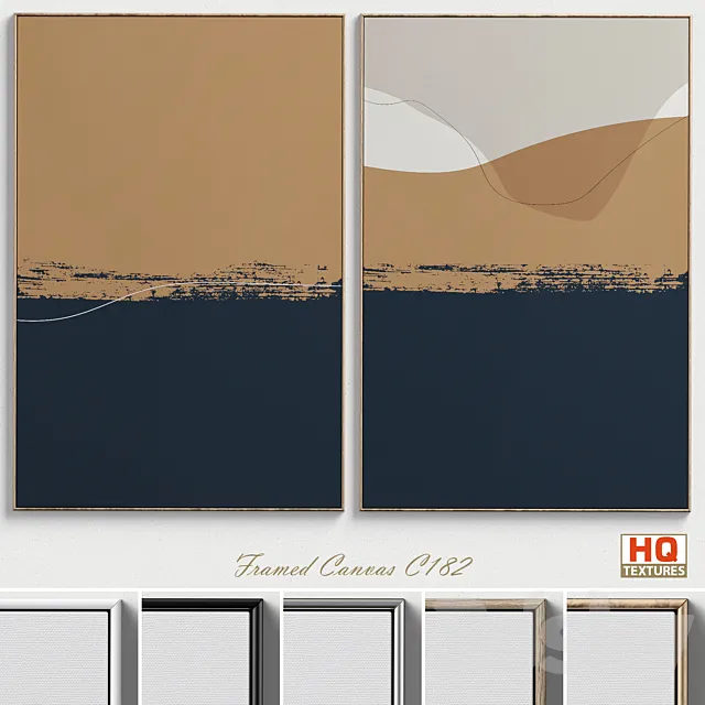 Large Living Room Wall Art C-182 3D Model