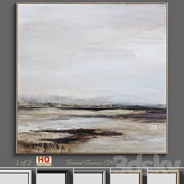 Large Living Room Wall Art C-205 3D Model