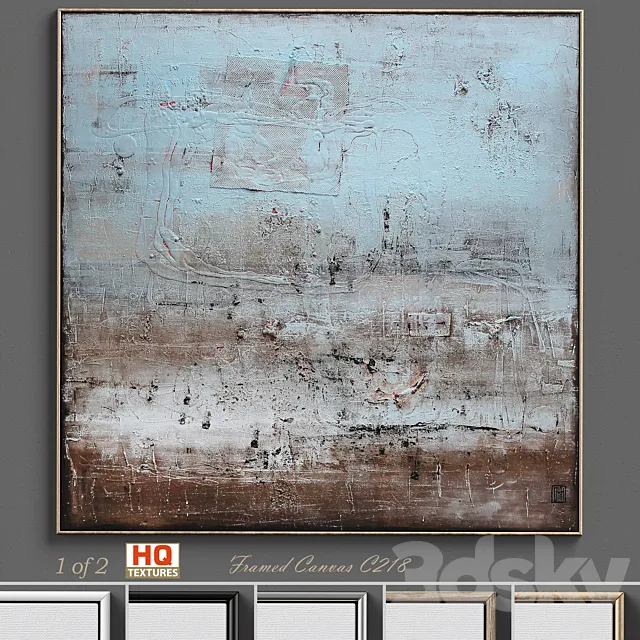 Large Living Room Wall Art C-218 3D Model