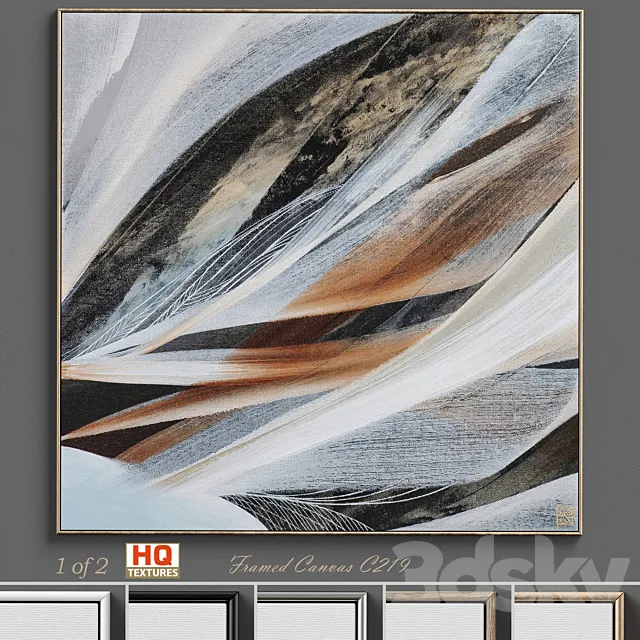 Large Living Room Wall Art C-219 3D Model