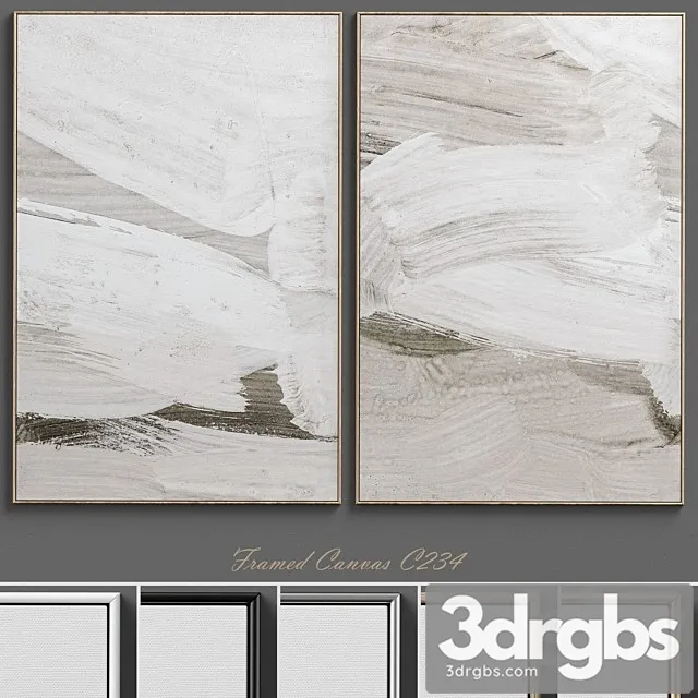 Large Living Room Wall Art C 234 3D Model Download