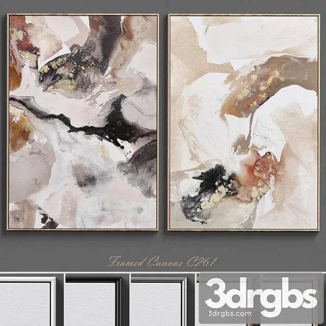 Large Living Room Wall Art C 261 3D Model Download