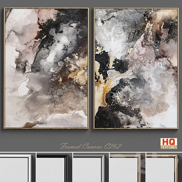 Large Living Room Wall Art C-262 3D Model