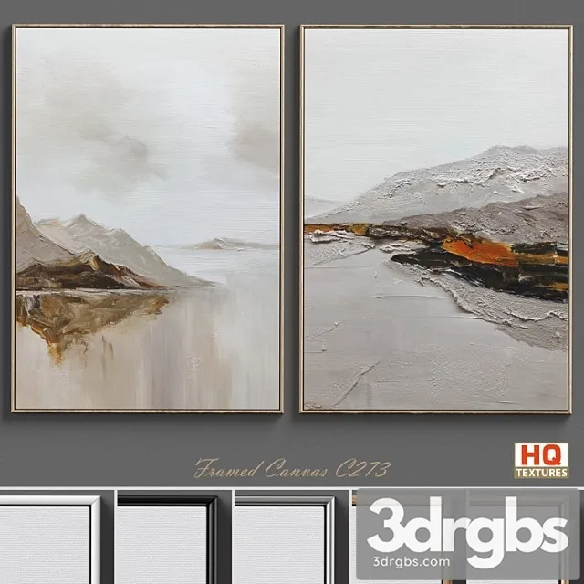 Large Living Room Wall Art C 273 3D Model Download