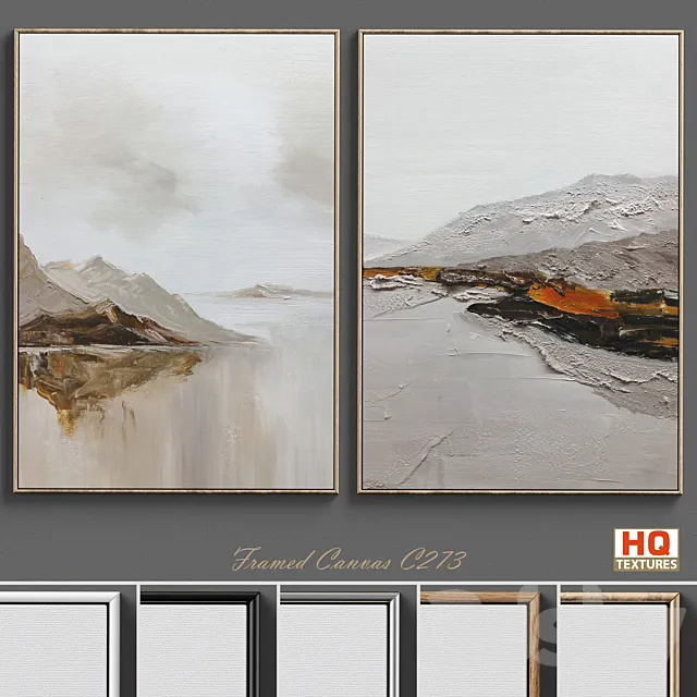 Large Living Room Wall Art C-273 3D Model