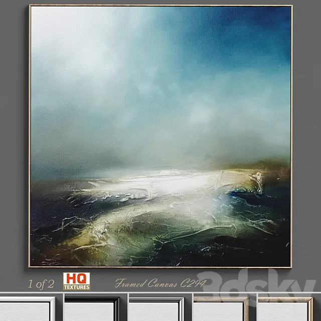 Large Living Room Wall Art C-294 3D Model