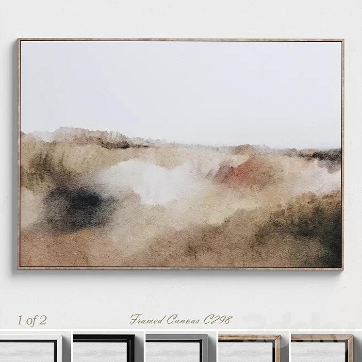 Large Living Room Wall Art C-298 3D Model Large Living Room Wall Art C-298 3D Model