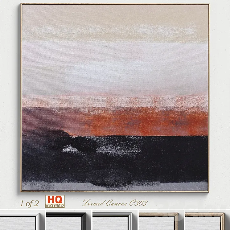 Large Living Room Wall Art C-303 3D Model Free Download