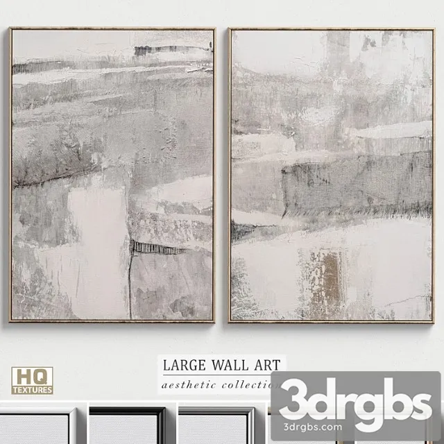 Large Living Room Wall Art C 309 3D Model Download