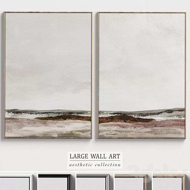 Large Living Room Wall Art C-311 3D Model Large Living Room Wall Art C-311 3D Model