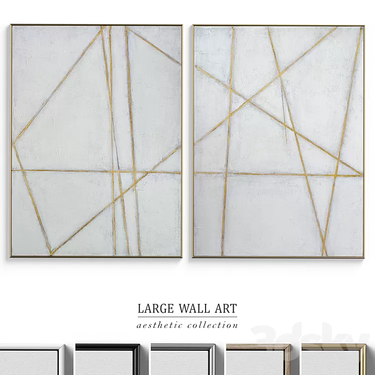 Large Living Room Wall Art C-338 3D Model Free Download