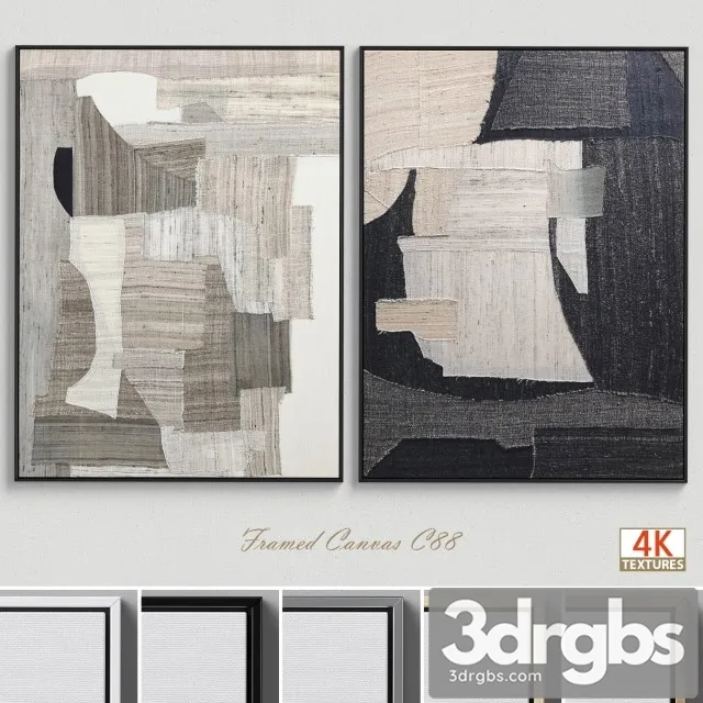 Large Living Room Wall Art C 88 3D Model Download