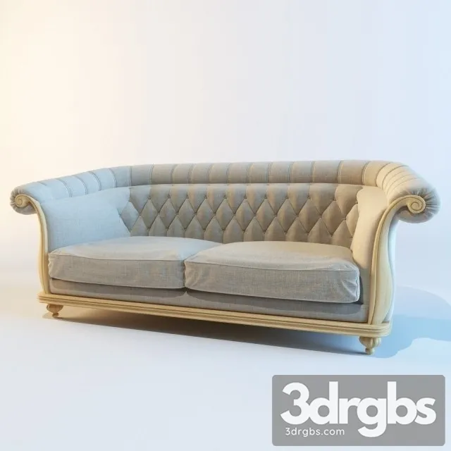 Large Neoclassic Sofa 3D Model Download Large Neoclassic Sofa 3D Model Download